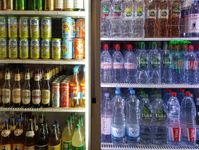 Kühlschrank mit Getränken