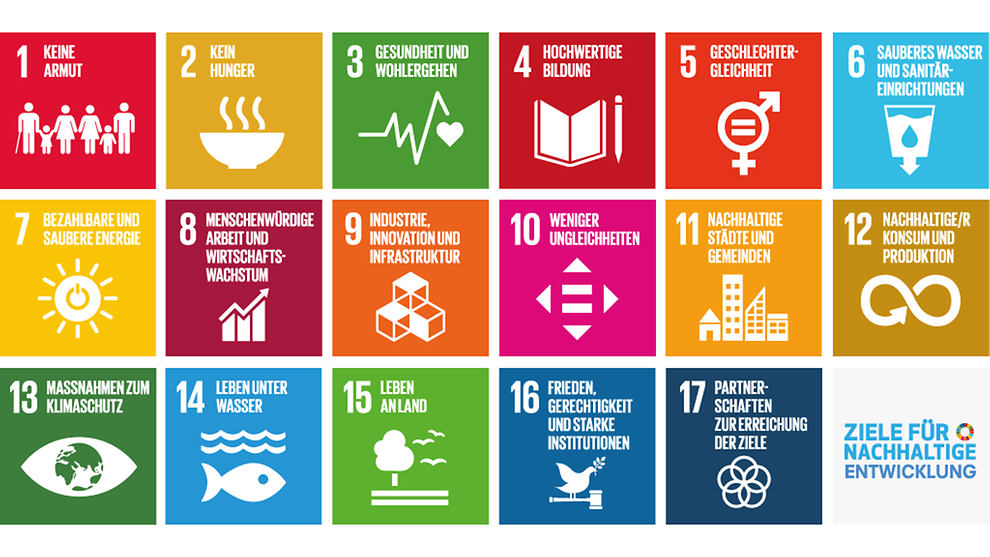 Icons der 17 SDGs